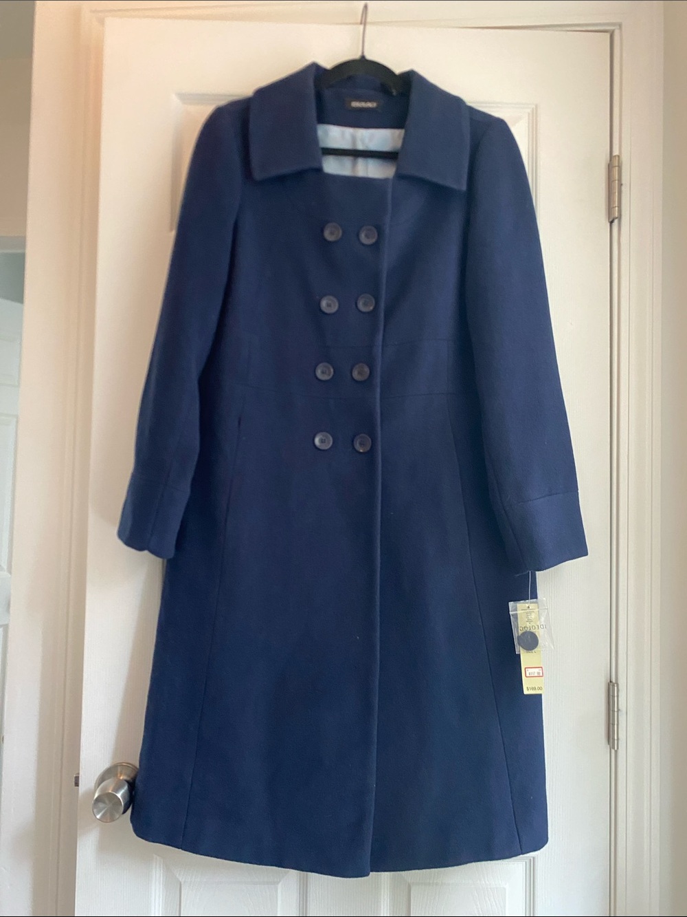 Ideology Navy Double-Breasted Pea Coat